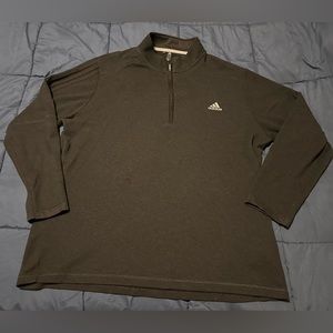 Adidas men’s black 1/4 zip long sleeve pullover. Size 2XL